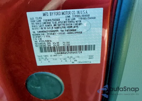 2004 Lincoln Ls z USA, uszkodzony, nr VIN 1LNHM86S74Y645729